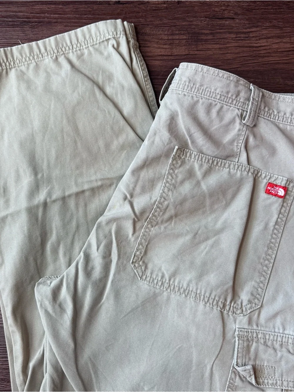 The North Face Pants 36 Vintage A5 Series AVOL Canvas Cargo Hiking Utility Tan
